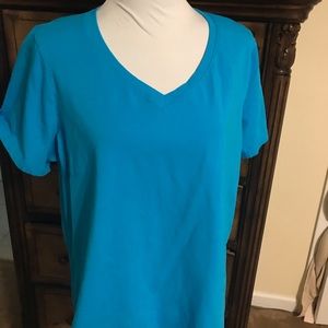 Plus sized set of 3 v neck tees